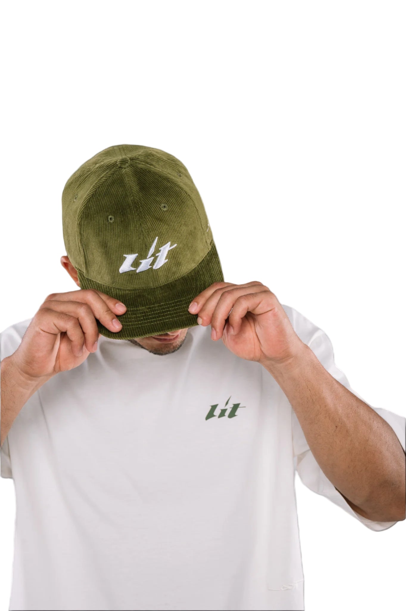 Khaki Corduroy Signature Cap