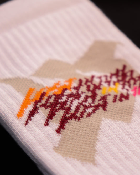 Trpl Clr White Socks