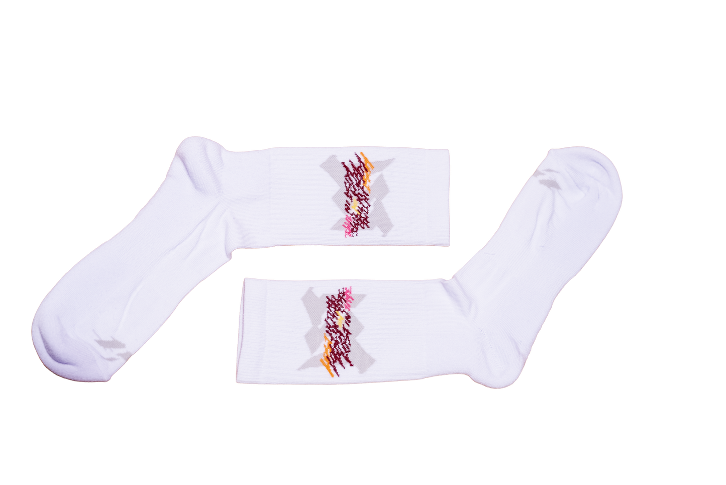 Trpl Clr White Socks