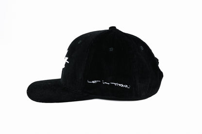 Black Corduroy Signature Cap