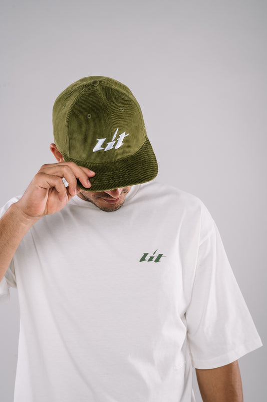 Khaki Corduroy Signature Cap