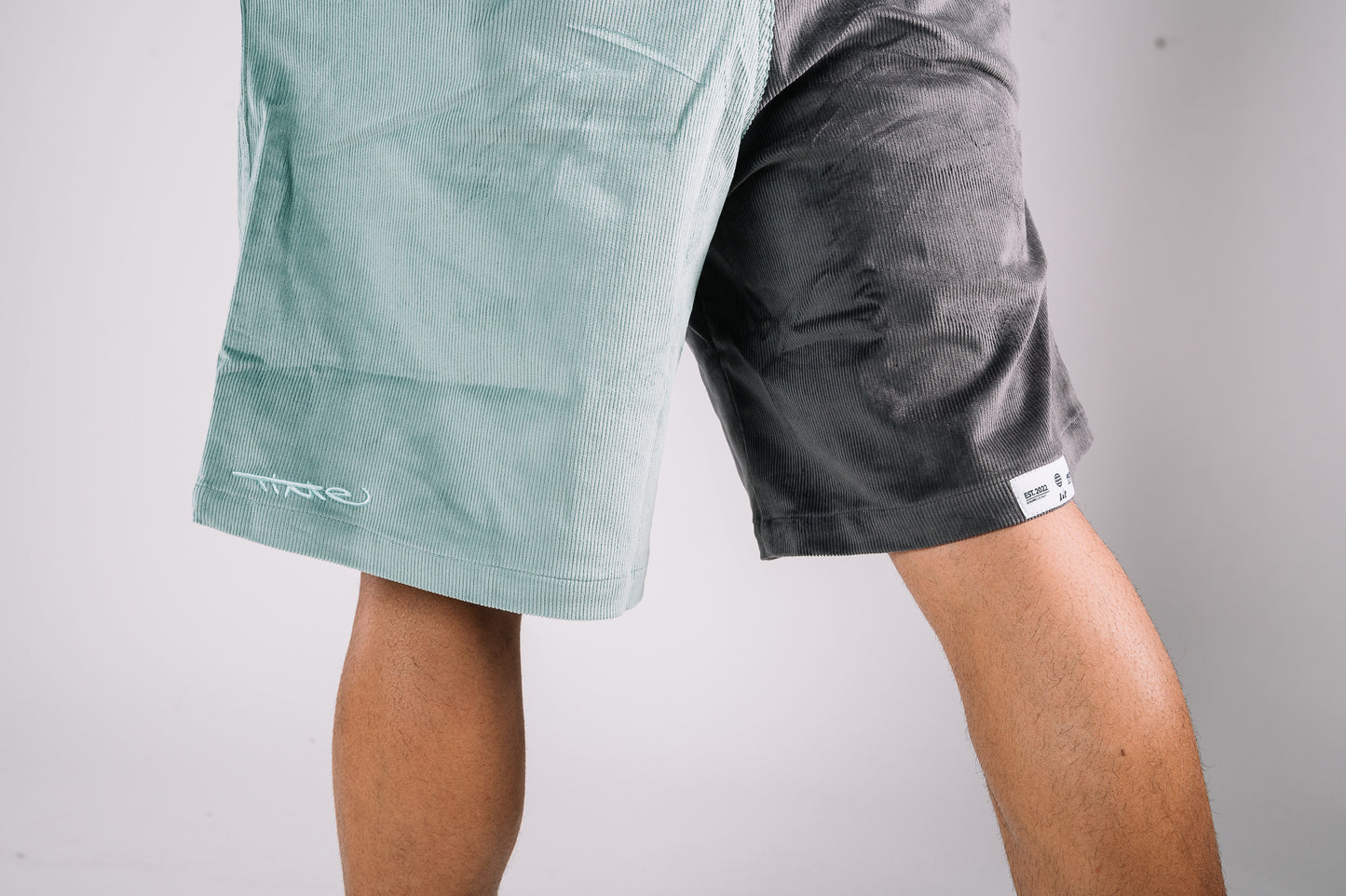 Mint - Charcoal Corduroy Signature Shorts