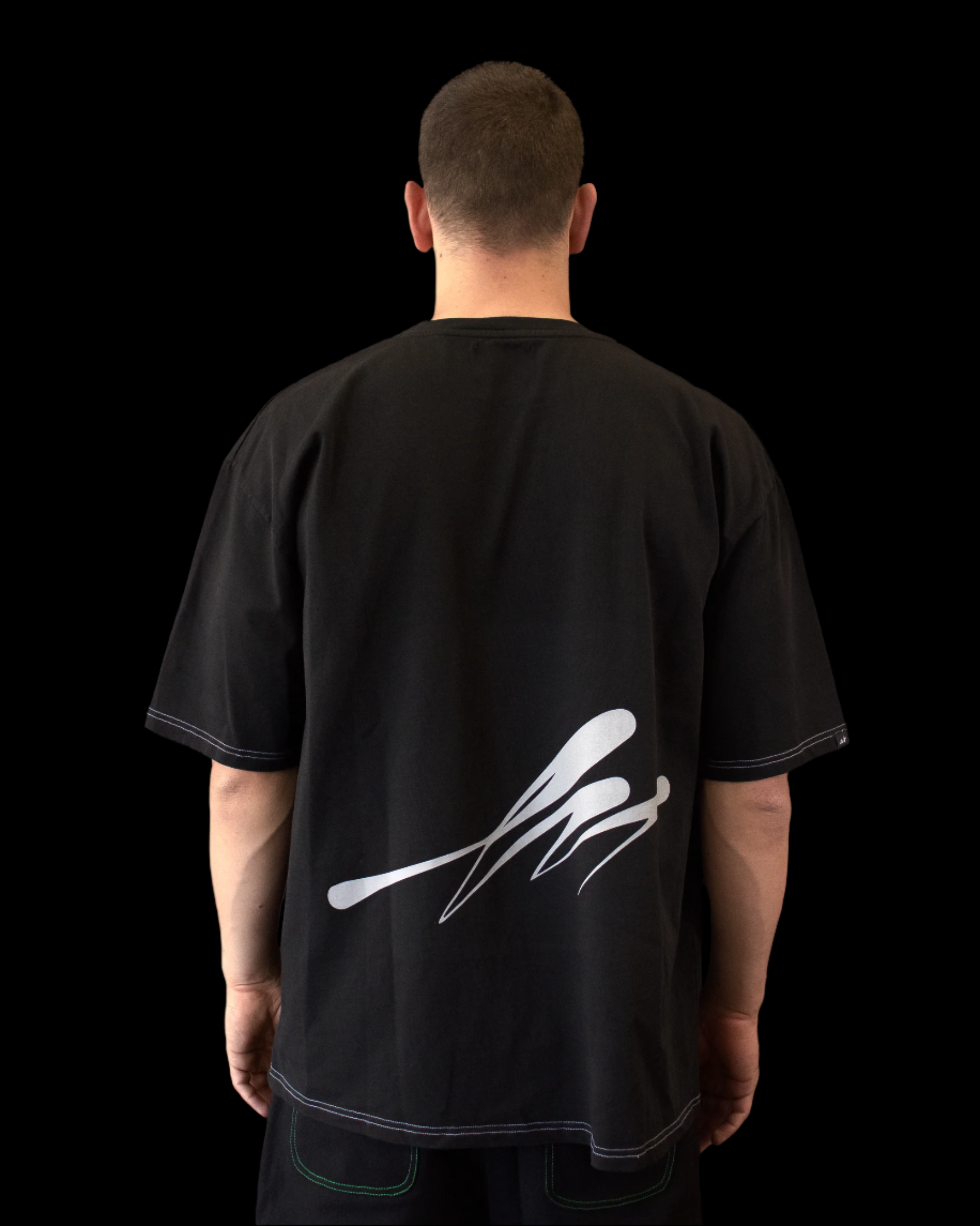 Signature Black Cotton Tee – Lost In Time Clothing