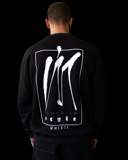 Ultra Heavy FIS Black Crewneck