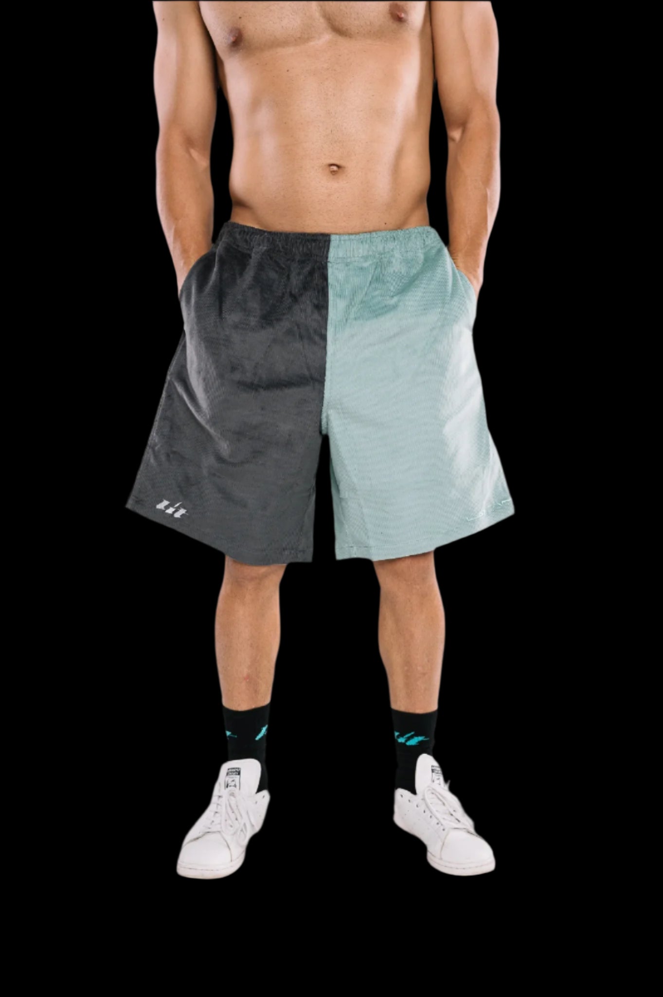 Mint - Charcoal Corduroy Signature Shorts