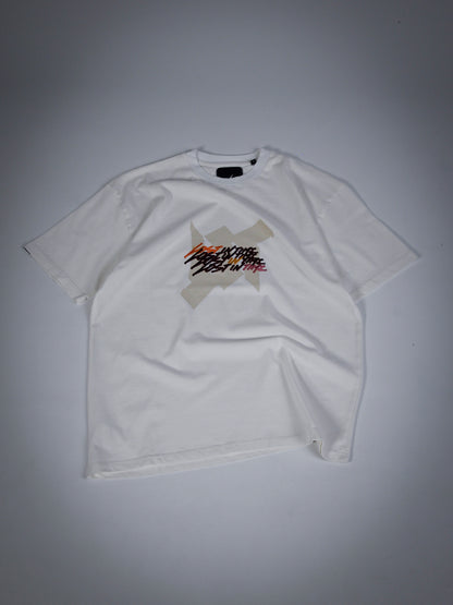 Trpl Clr  White Tee