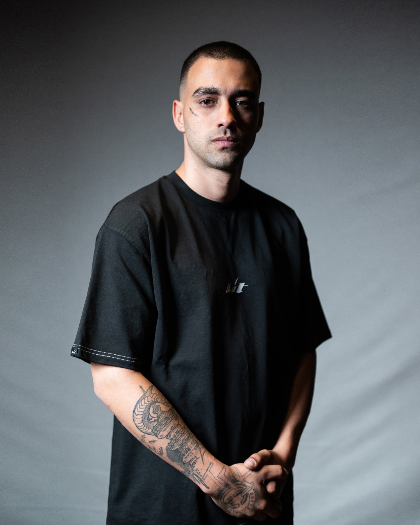 Signature Black Cotton Tee