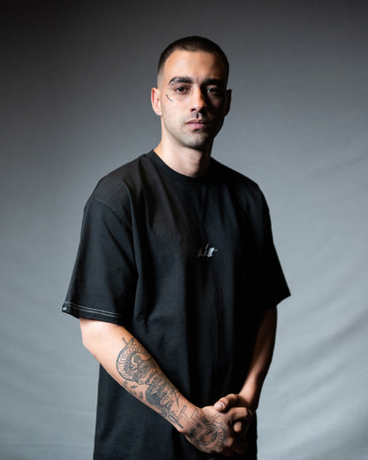 Signature Black Cotton Tee