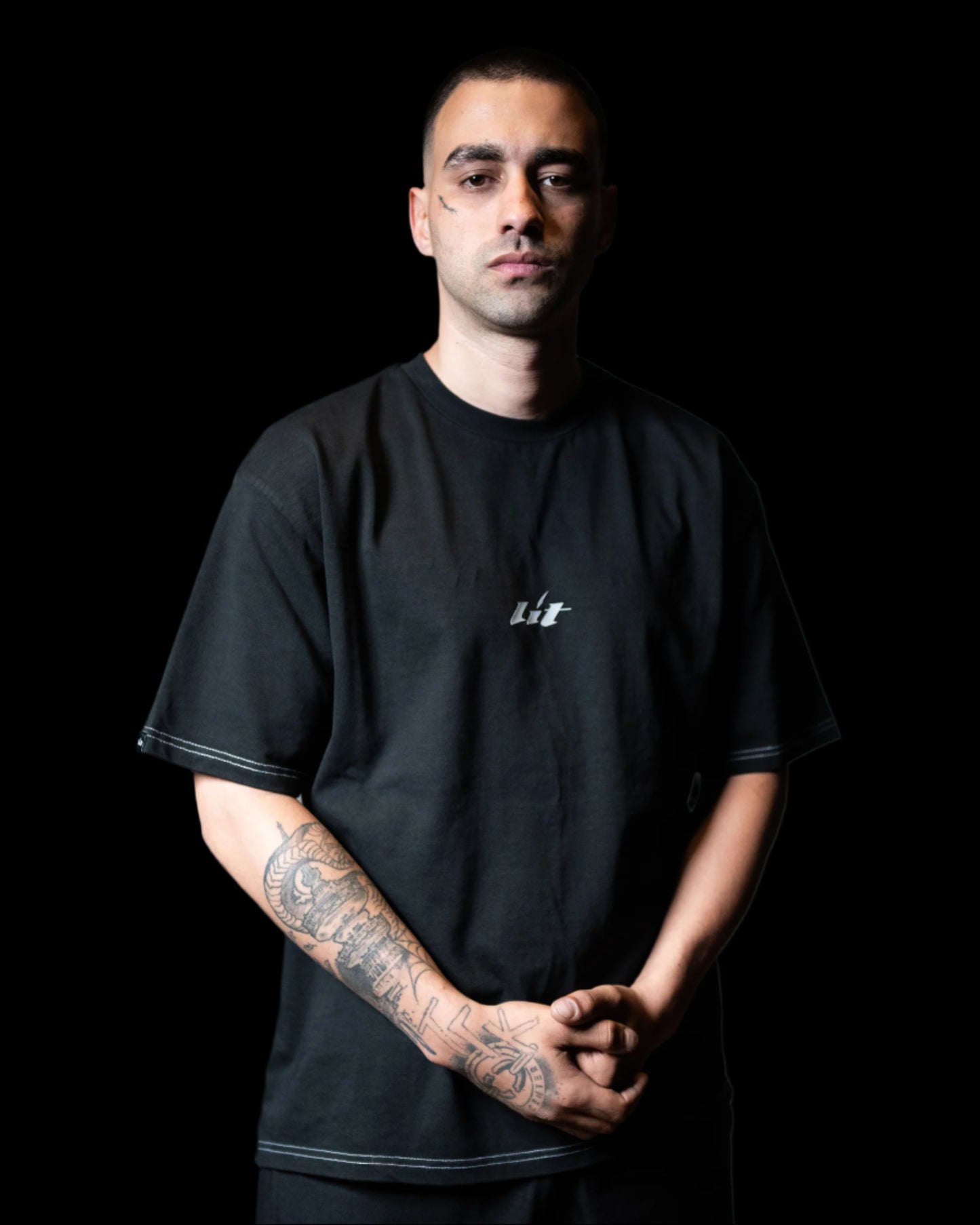 Signature Black Cotton Tee