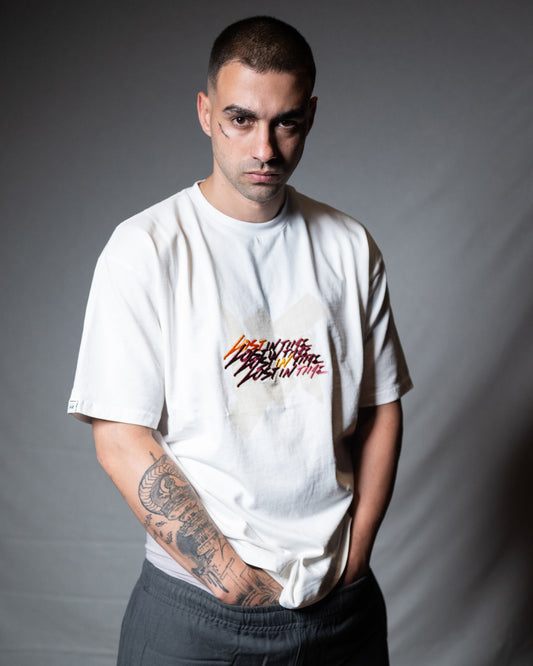 Trpl Clr  White Tee
