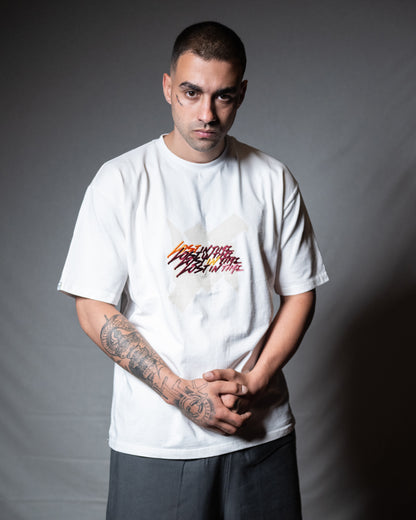 Trpl Clr  White Tee