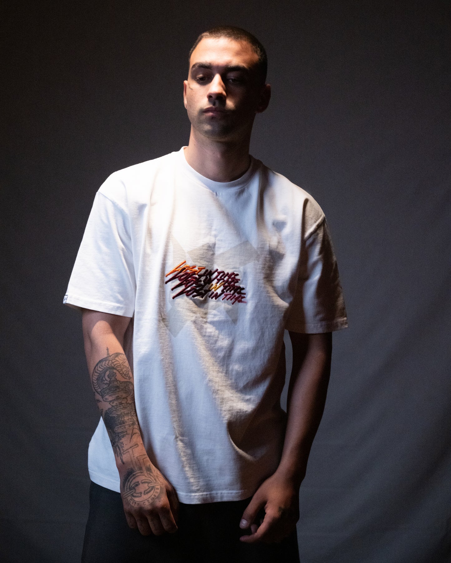 Trpl Clr  White Tee