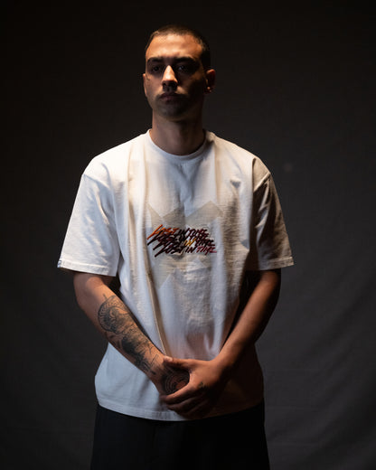 Trpl Clr  White Tee