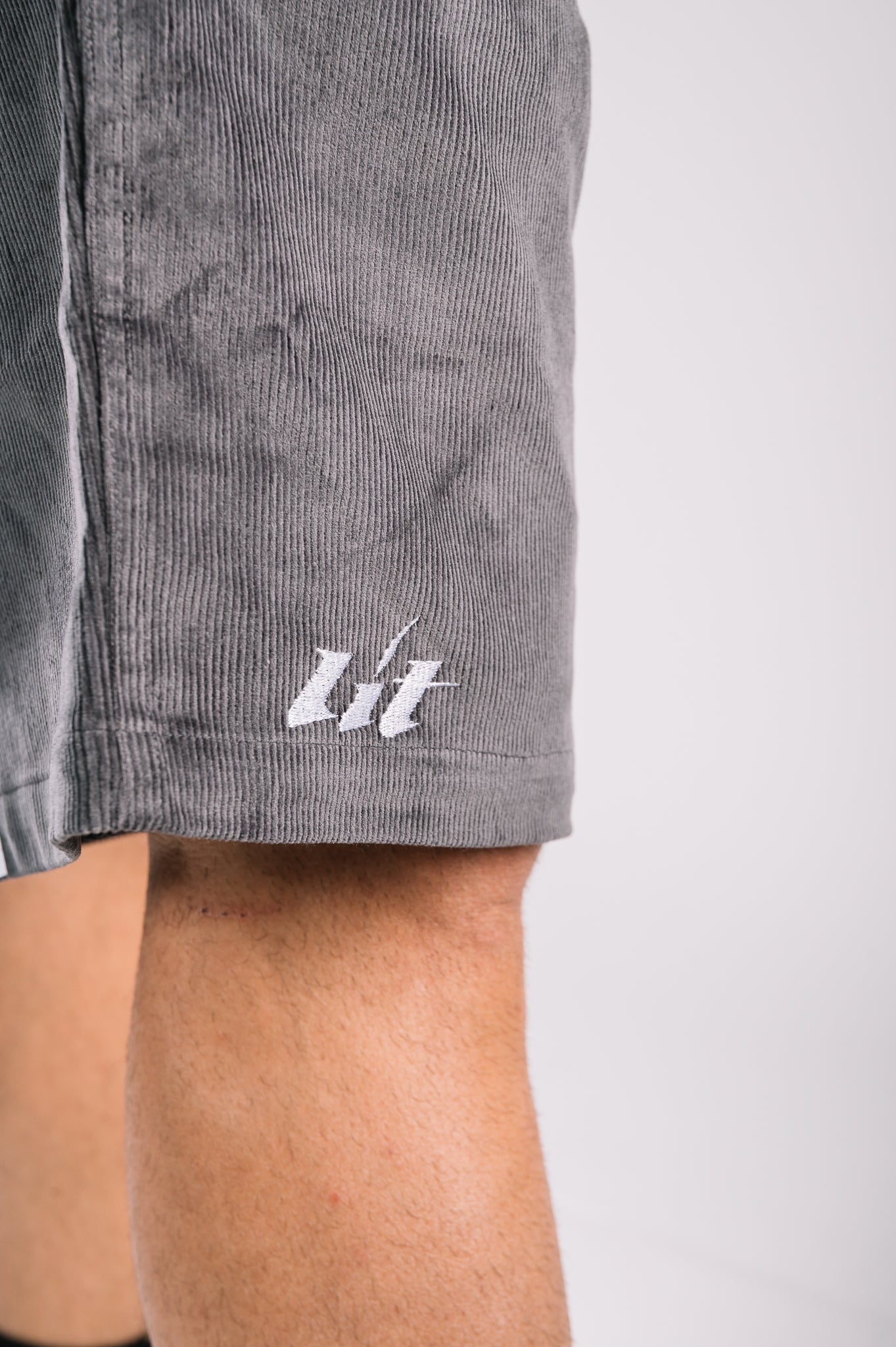 Mint - Charcoal Corduroy Signature Shorts