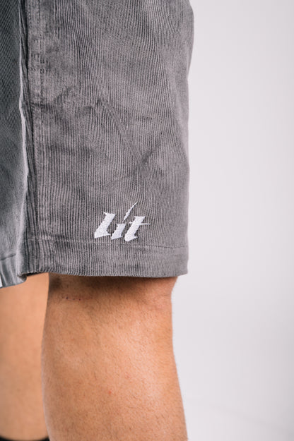 Mint - Charcoal Corduroy Signature Shorts