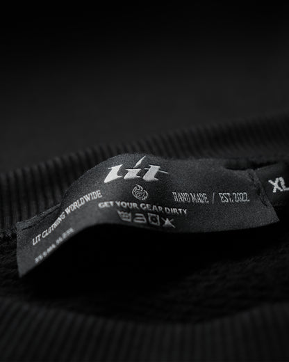 Ultra Heavy FIS Black Crewneck