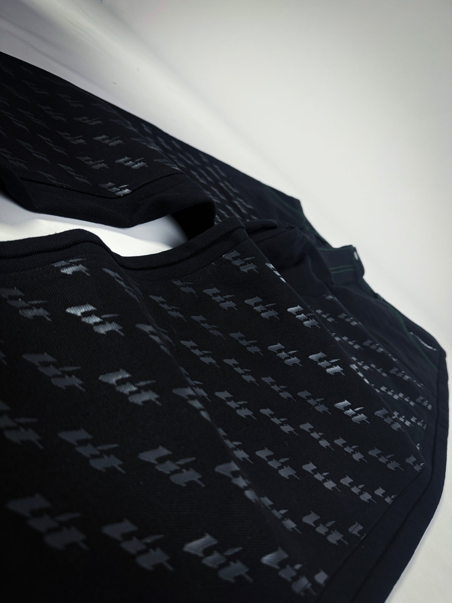 Double Knee Panted Black Pants