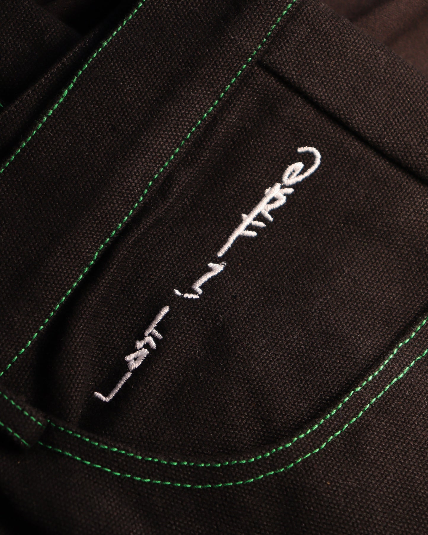 Double Knee Panted Black Pants