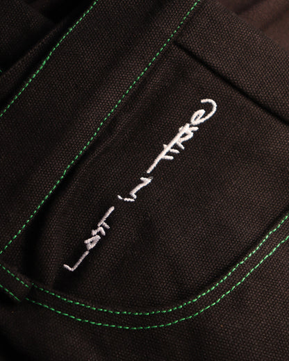 Double Knee Panted Black Pants