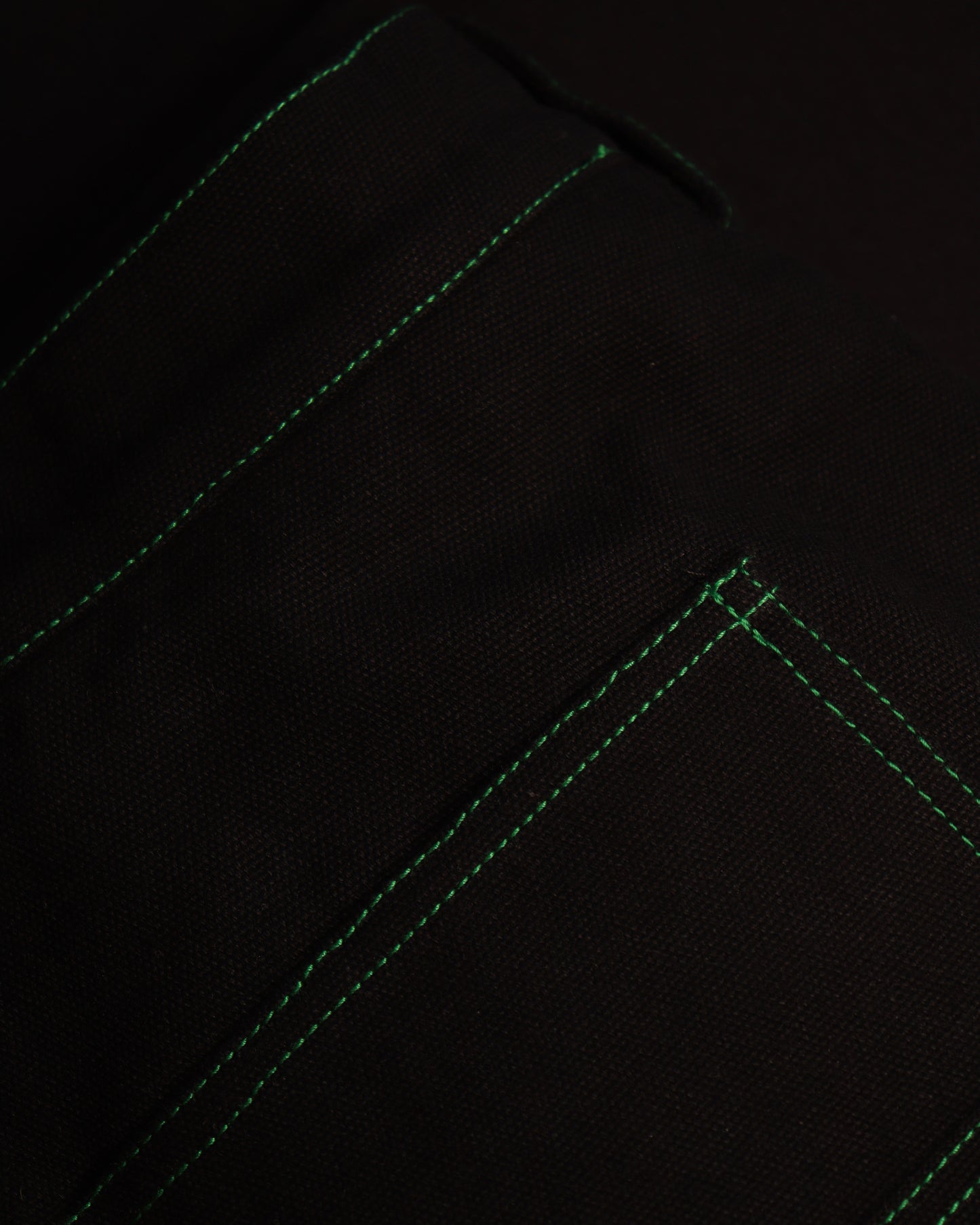 Double Knee Panted Black Pants
