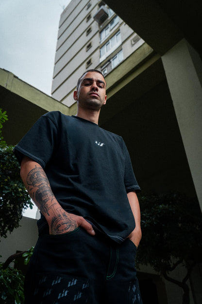 Signature Black Cotton Tee