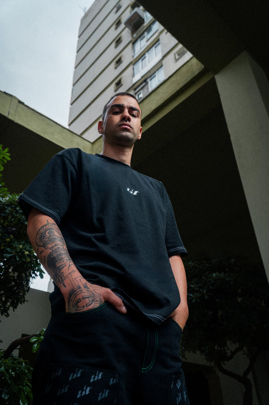 Signature Black Cotton Tee