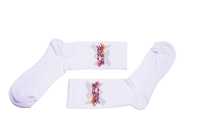 Trpl Clr White Socks